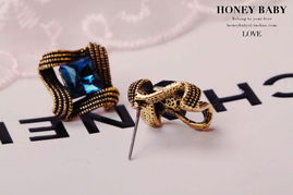 精致之美 韓國復(fù)古水晶耳飾，婚禮與日常的完美點綴